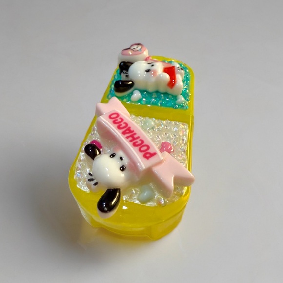 Decoden Mini Pill Box, Pochacco Kawaii Junk Case Style Travel Size, Sanrio - Picture 2 of 4